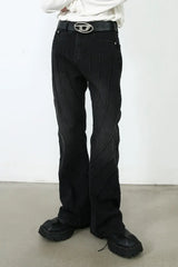 Men's Exposed Seam Jeans with Pockets - Trendsi - Flyclothing LLC