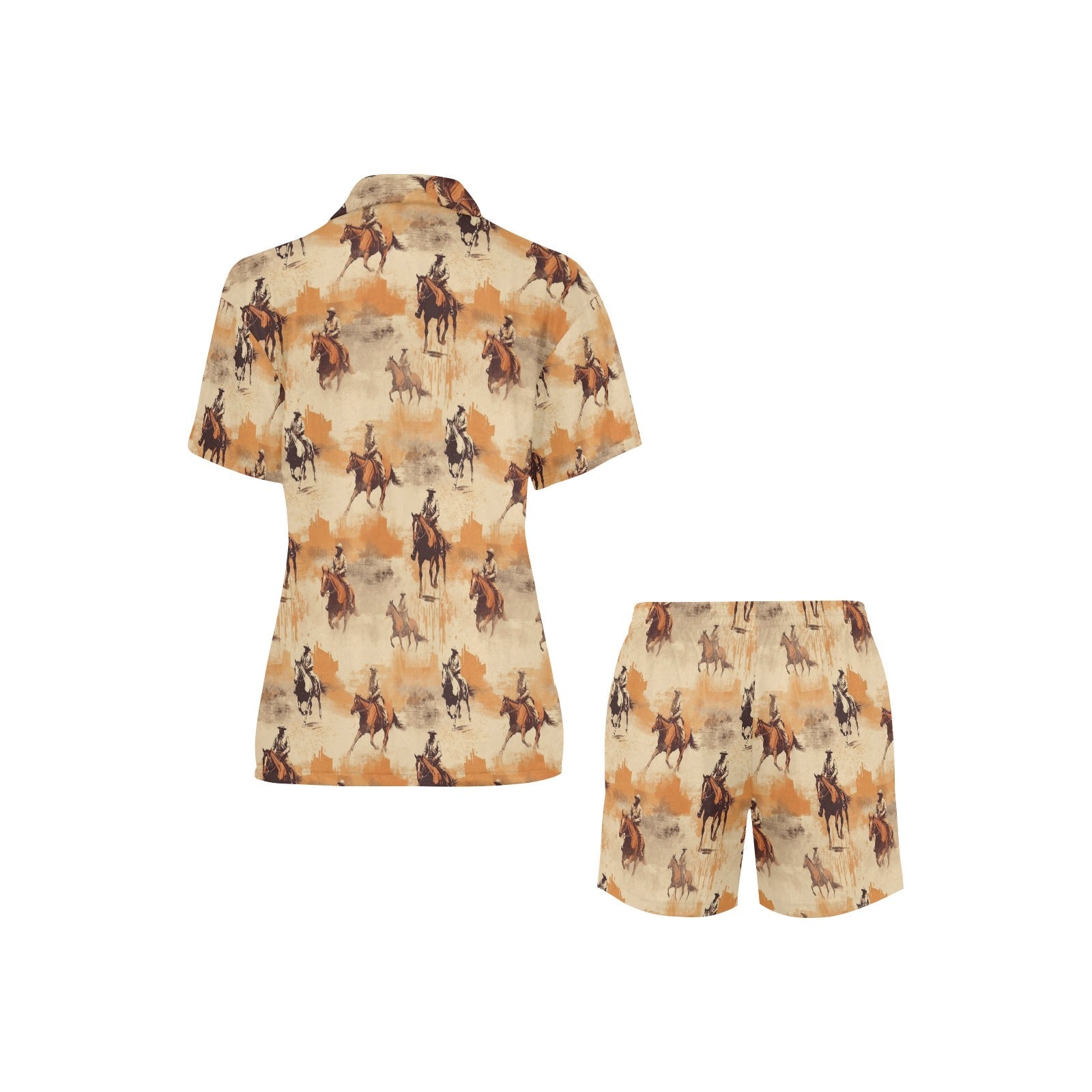 Baha Ranch Western Grunge Women's Western Pajama Set