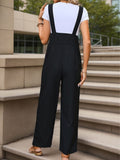 Pocketed Wide Strap Overalls - Trendsi