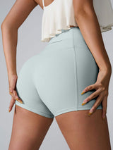 High Waist Active Shorts - Trendsi - Flyclothing LLC