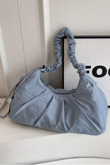 Drawstring Strap Ruched Crossbody Bag - Trendsi - Flyclothing LLC