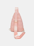 Quilted Adjustable Strap Puffy Sling Bag - Trendsi - Flyclothing LLC