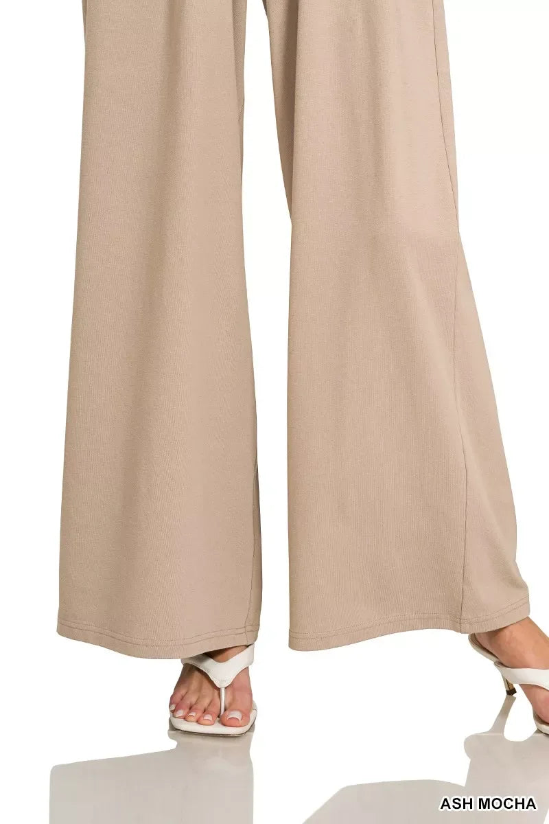 Zenana Tube Top Jumpsuit with Drawstring Waist - Trendsi - Flyclothing LLC