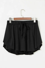 Drawstring Active Skorts - Trendsi - Flyclothing LLC