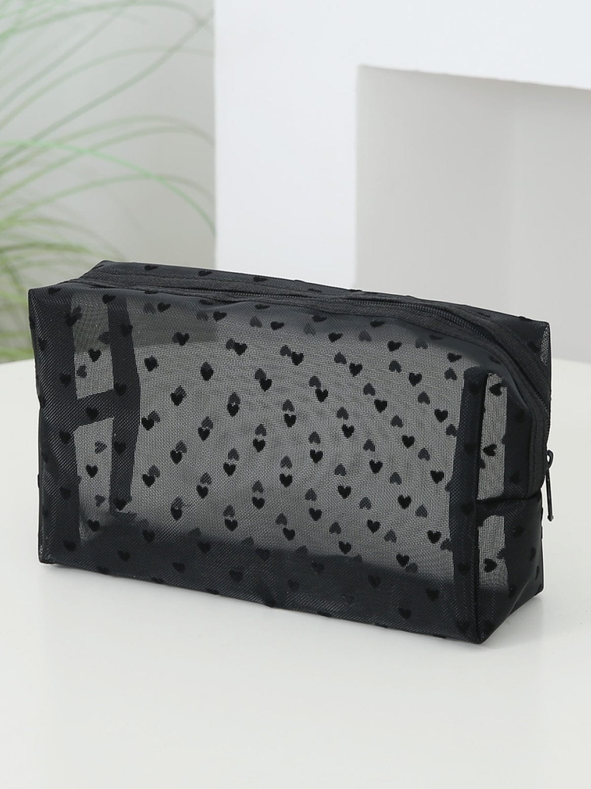 4- Piece Heart Polyester Storage Bag - Trendsi