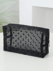 4- Piece Heart Polyester Storage Bag - Trendsi