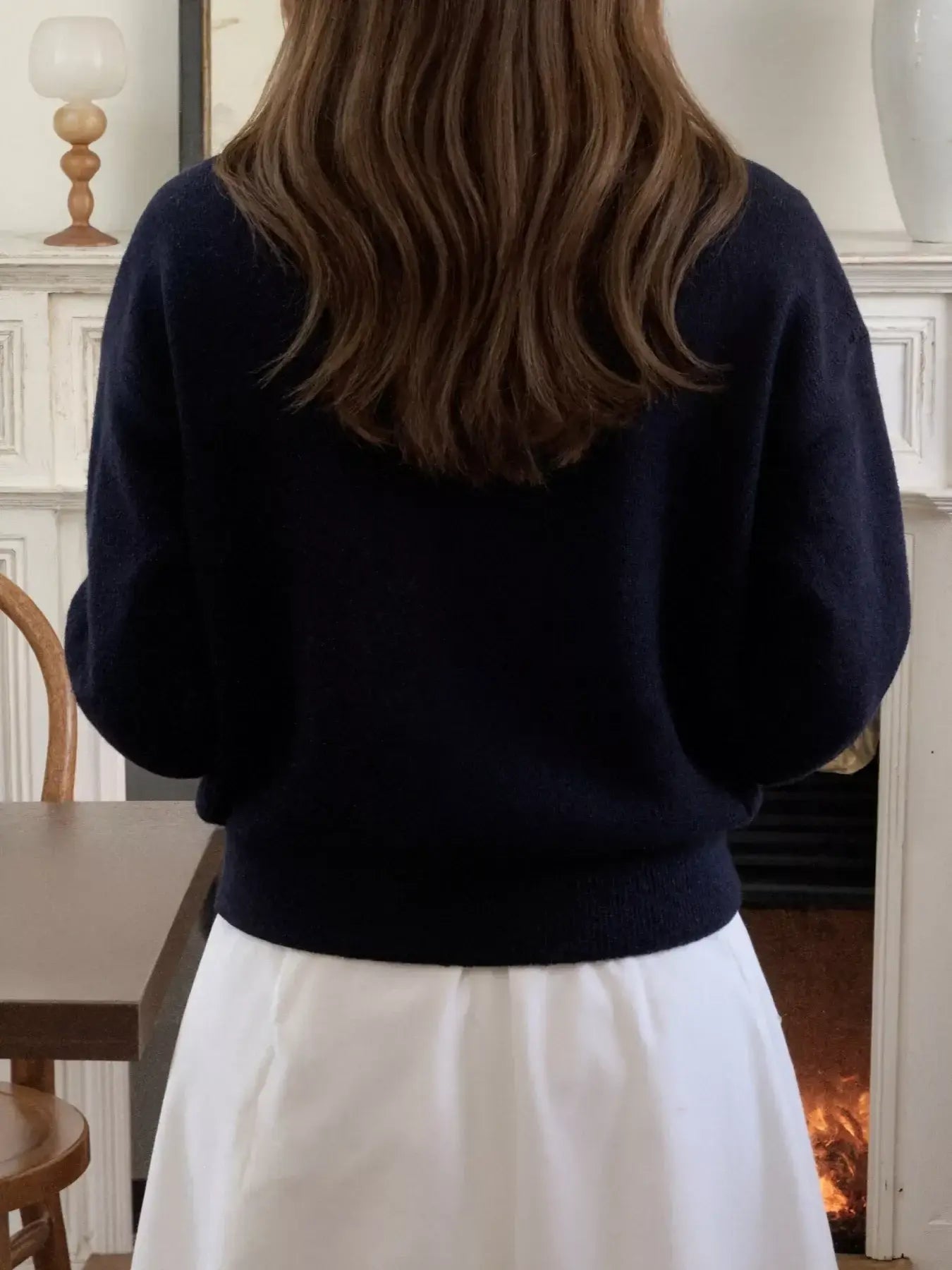 Polo Collar Dropped Shoulder Sweater - Trendsi - Flyclothing LLC