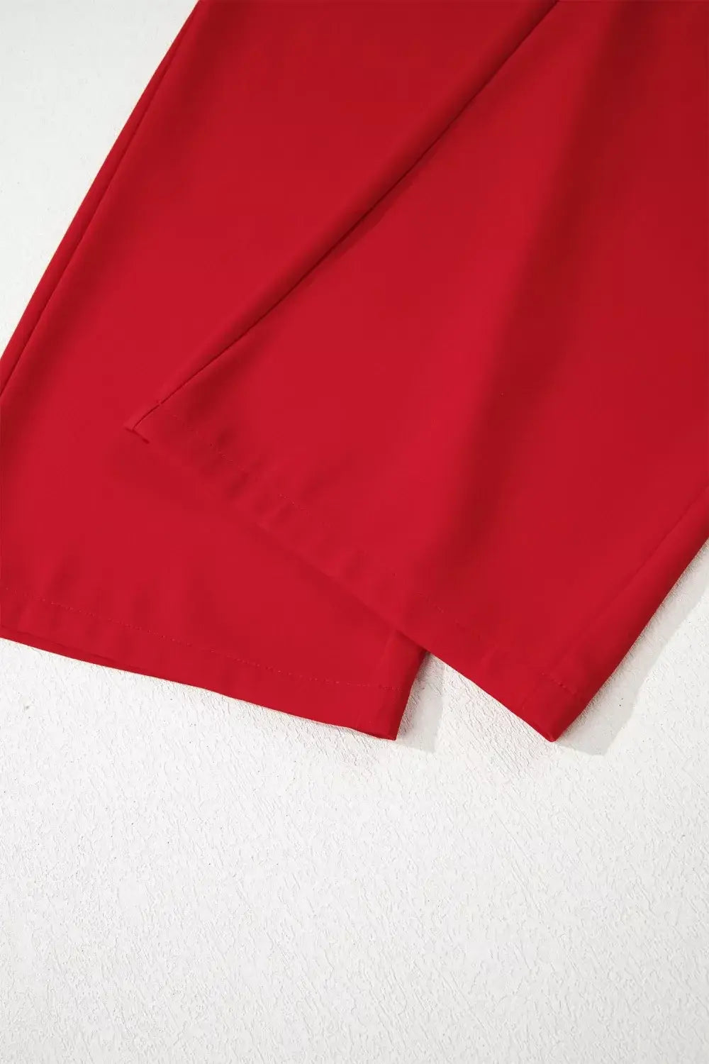 Pleated Detail Pull On High Elastic Waist Loose Straight Pants - Trendsi - Flyclothing LLC