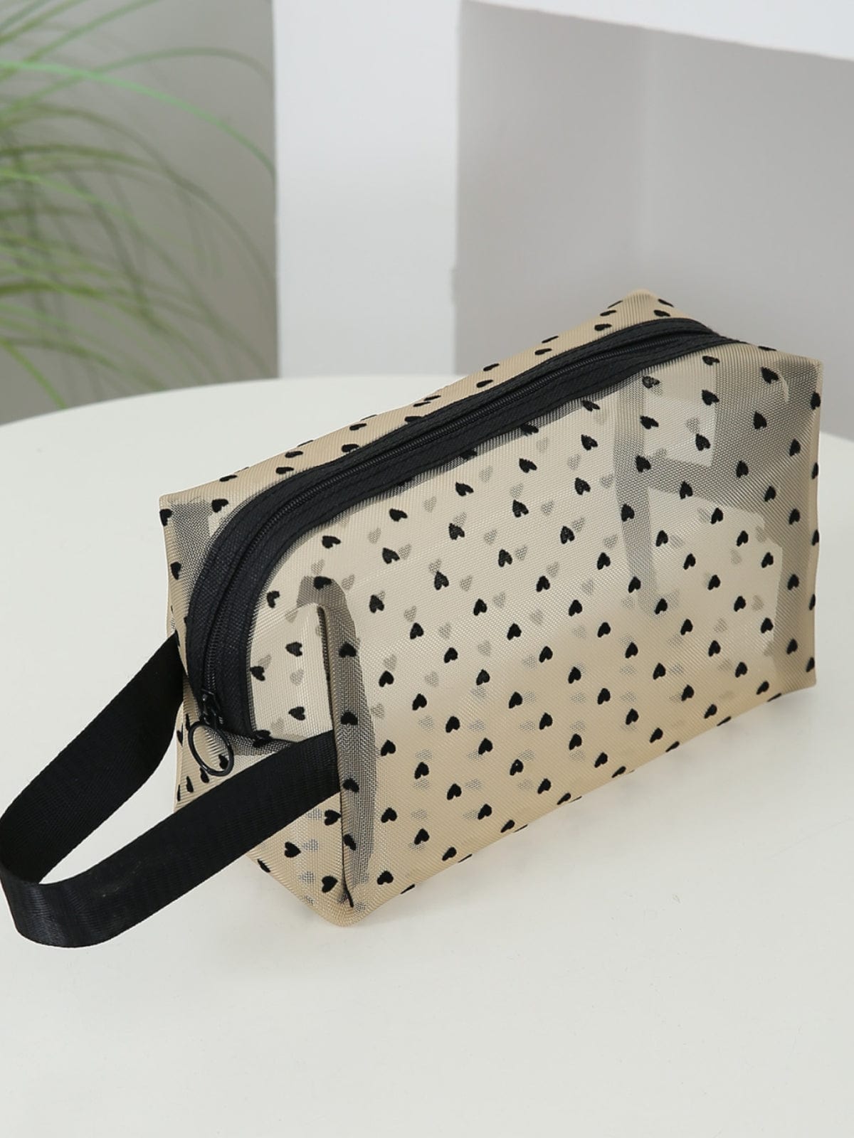 4- Piece Heart Polyester Storage Bag - Trendsi