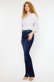Kancan Mid Rise Slim Flare Jeans - Trendsi