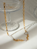 Stainless Steel Star Heart Necklace - Trendsi