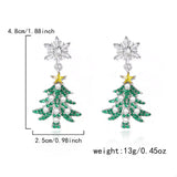 Christmas Tree Drop Earrings - Trendsi - Flyclothing LLC