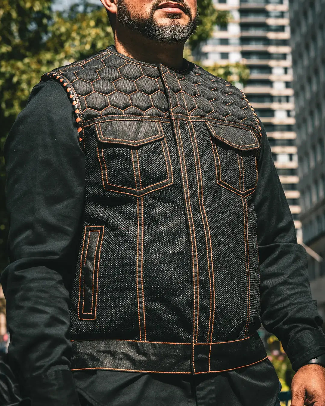 Hornet Moto Mesh Men's Club Style Vest - First Manufacturing Company - Flyclothing LLC