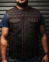 Lowside Hornet Moto Mesh Men's Club Style Vest - First Manufacturing Company - Flyclothing LLC