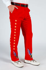 The Sunday Best | Western Style Red USA Suit - Shinesty