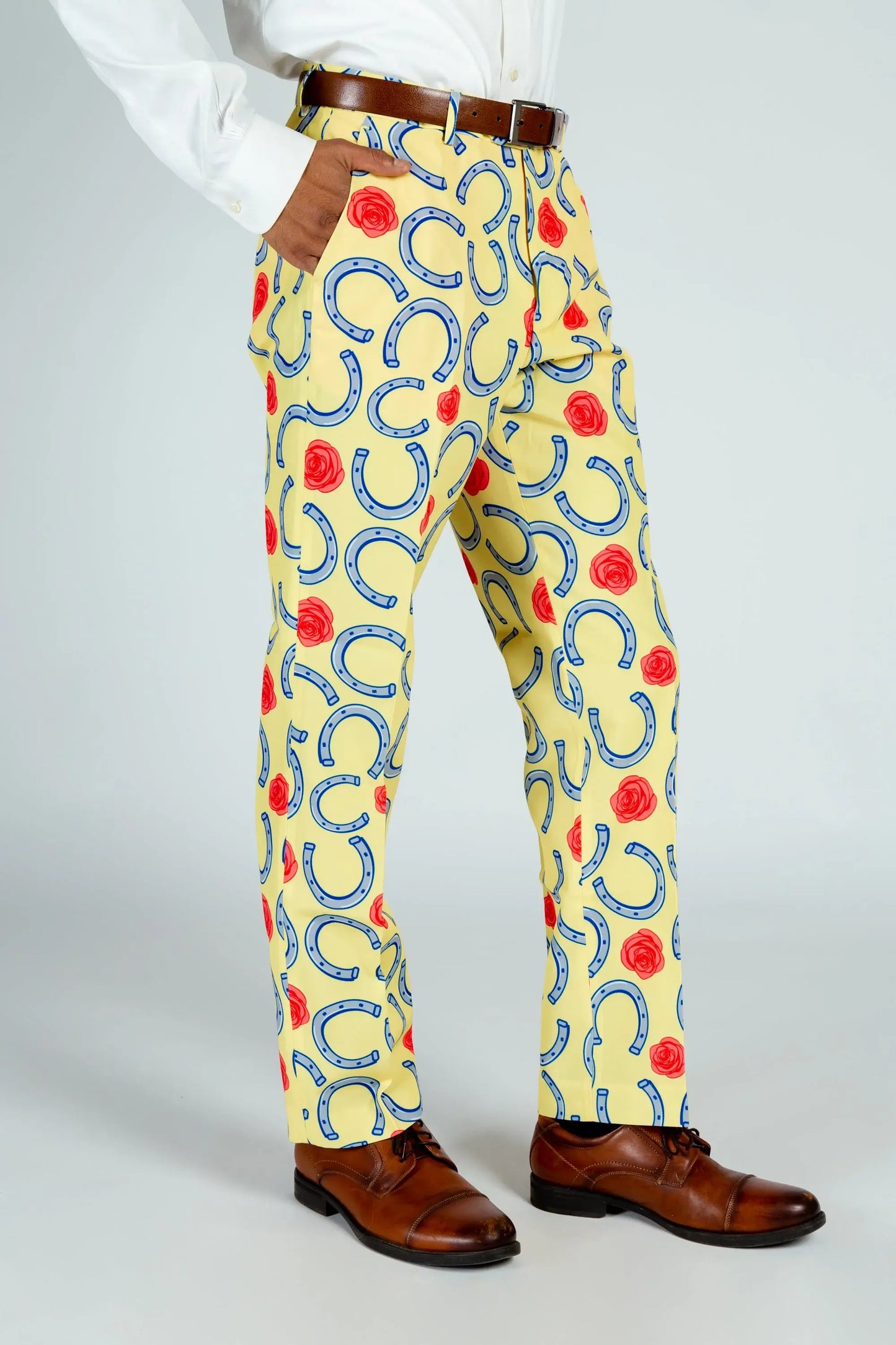 The Derby Delight | Horseshoe Suit Pants - Shinesty - Flyclothing LLC