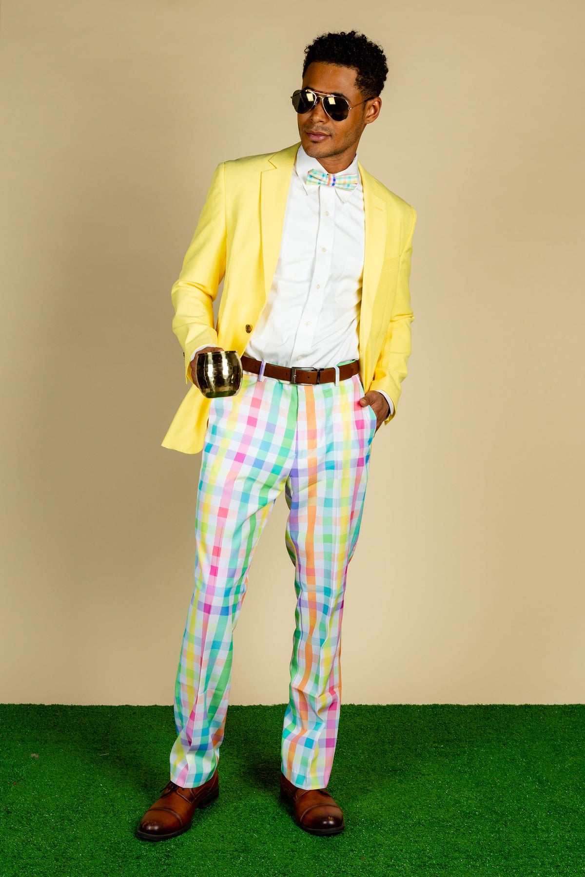 The Savannah Swinger | Pastel Plaid Pants - Shinesty - Flyclothing LLC
