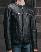 Roxy - Women's Leather Motorcycle Jacket - First Manufacturing Company - Flyclothing LLC