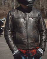 Rocky Men's Motorcycle Leather Jacket - First Manufacturing Company - Flyclothing LLC