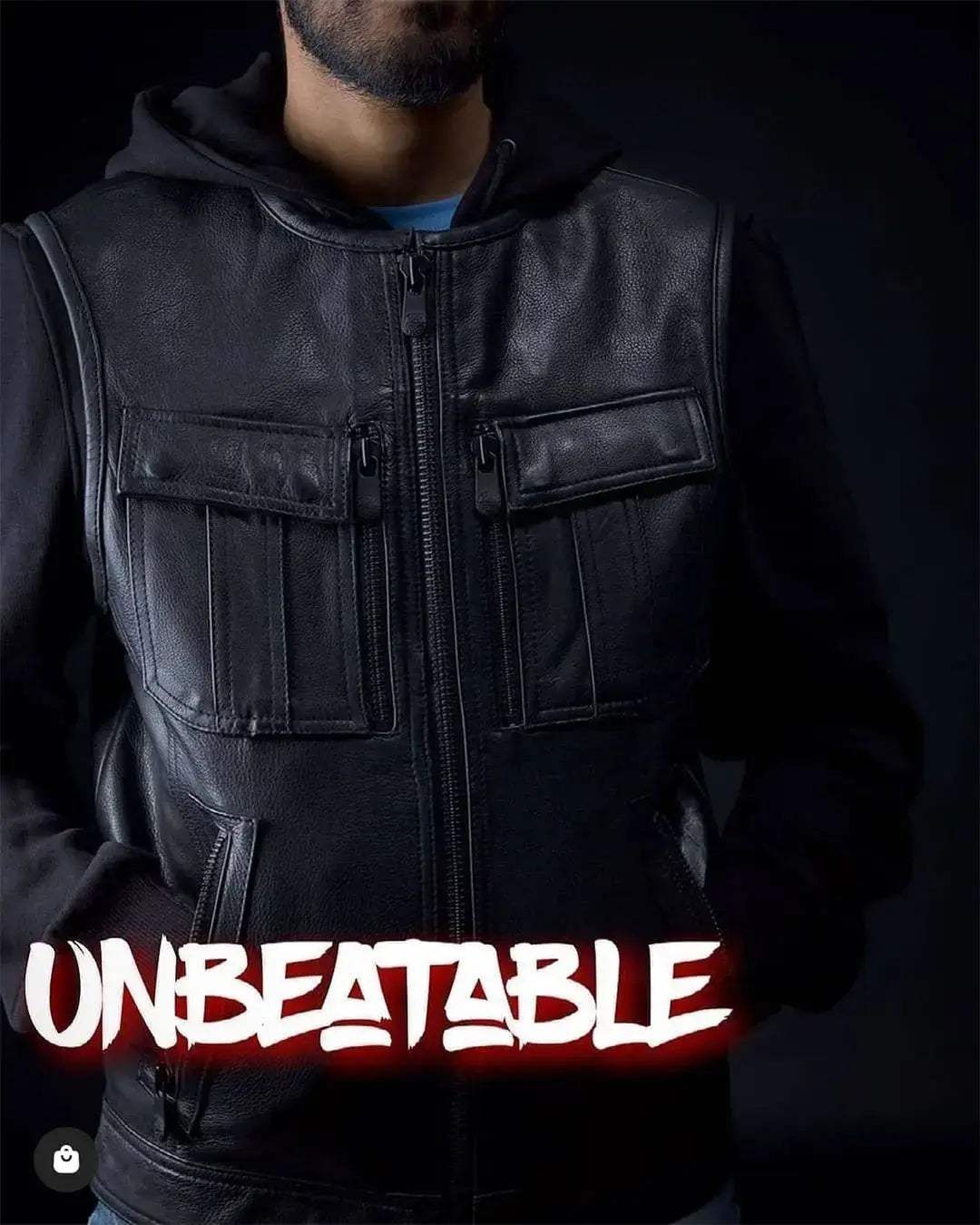 Unbeatable Men's Motorcycle Leather Vest - First Manufacturing Company - Flyclothing LLC