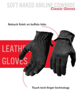 Ranch Men's Motorcycle Leather Gloves - First Manufacturing Company - Flyclothing LLC