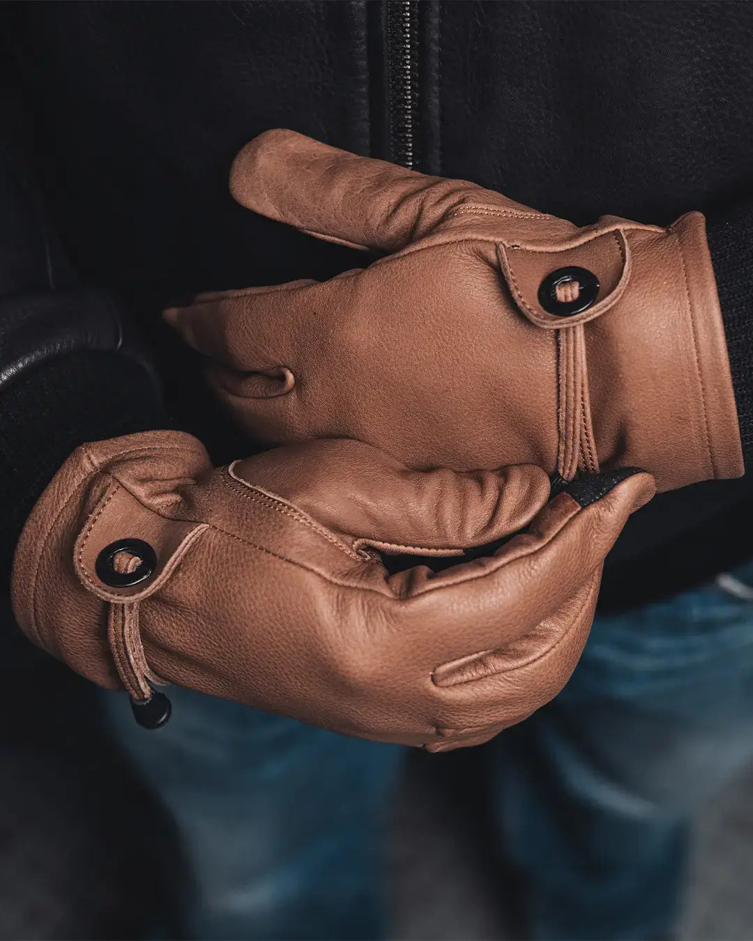 Ranch Men's Motorcycle Leather Gloves - First Manufacturing Company - Flyclothing LLC