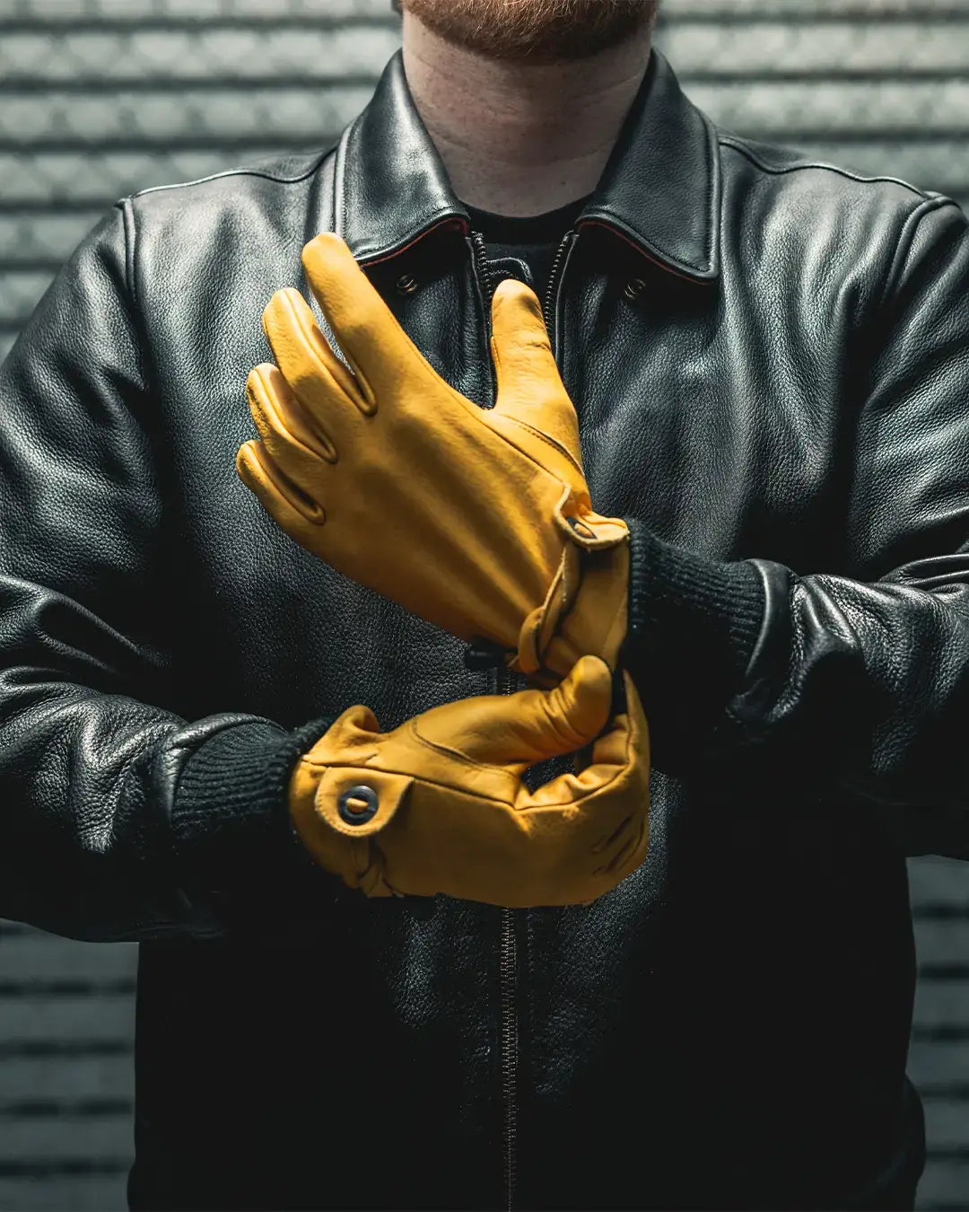 Ranch Men's Motorcycle Leather Gloves - First Manufacturing Company - Flyclothing LLC
