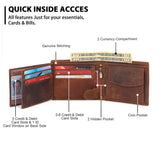 Buffalo Leather Men's Wallet - Hunter - Classy Leather Bags - Flyclothing LLC