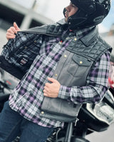 Iron Nomad Men's Leather Vest (Limited Edition) - First Manufacturing Company - Flyclothing LLC