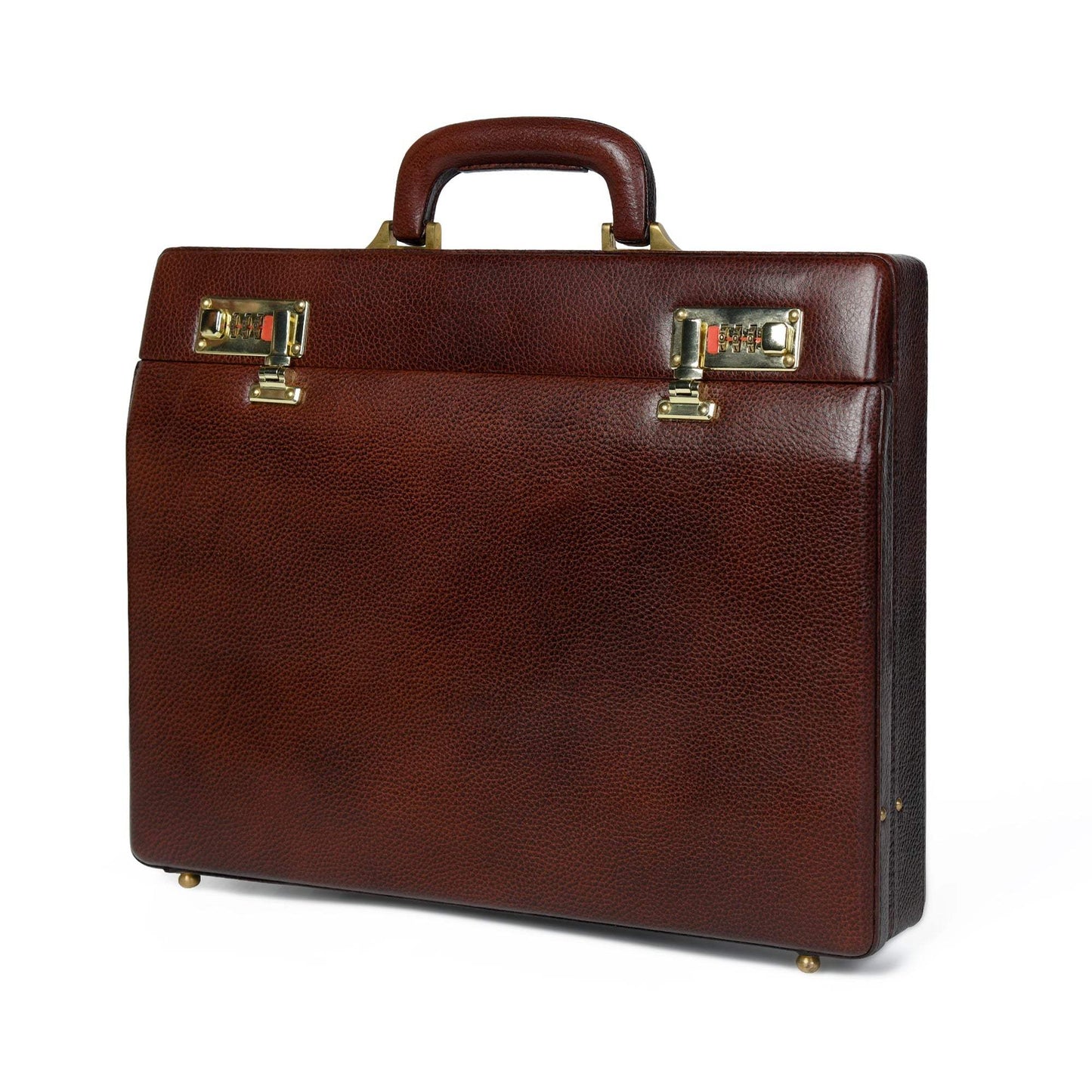 Rich Brown Office Suitcase - Classy Leather Bags - Flyclothing LLC