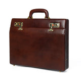 Rich Brown Office Suitcase - Classy Leather Bags - Flyclothing LLC