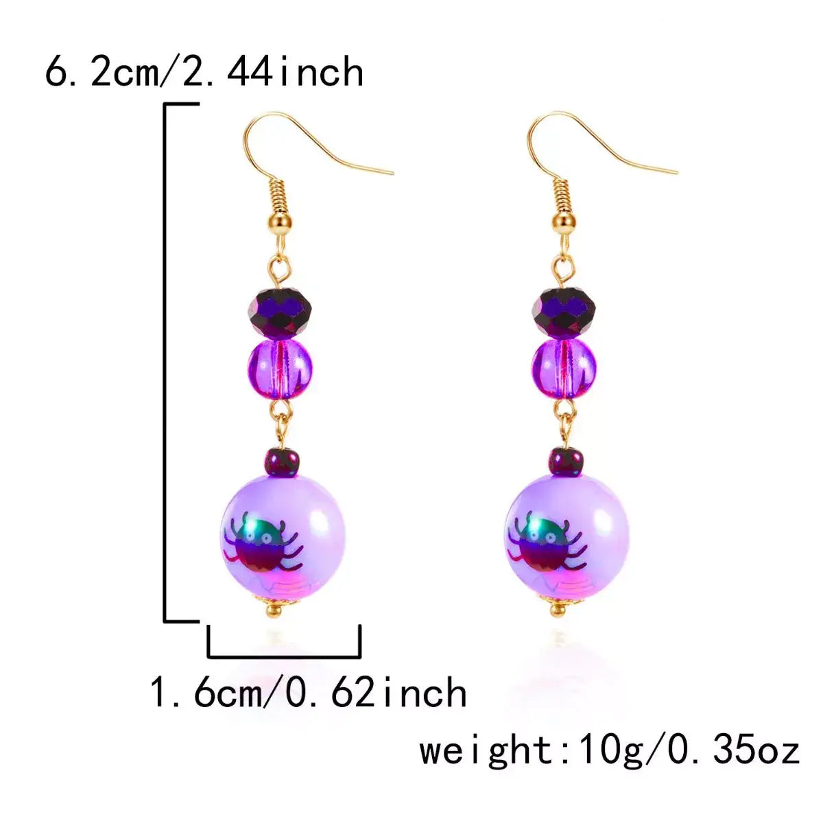 Halloween Acrylic Drop Earrings - Trendsi - Flyclothing LLC