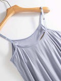 Scoop Neck Midi Cami Dress with Bra - Trendsi - Flyclothing LLC