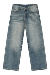 Men's Wide Leg Jeans with Pockets - Trendsi - Flyclothing LLC