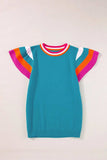 Color Block Round Neck Knit Top - Trendsi - Flyclothing LLC