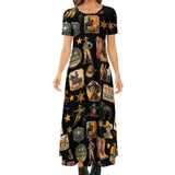 Baha Ranch Vintage Cowboy Collage Western Dress - Baha Ranch Western Wear - Flyclothing LLC