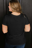 Full Size Round Neck Short Sleeve T-Shirt - Trendsi - Flyclothing LLC