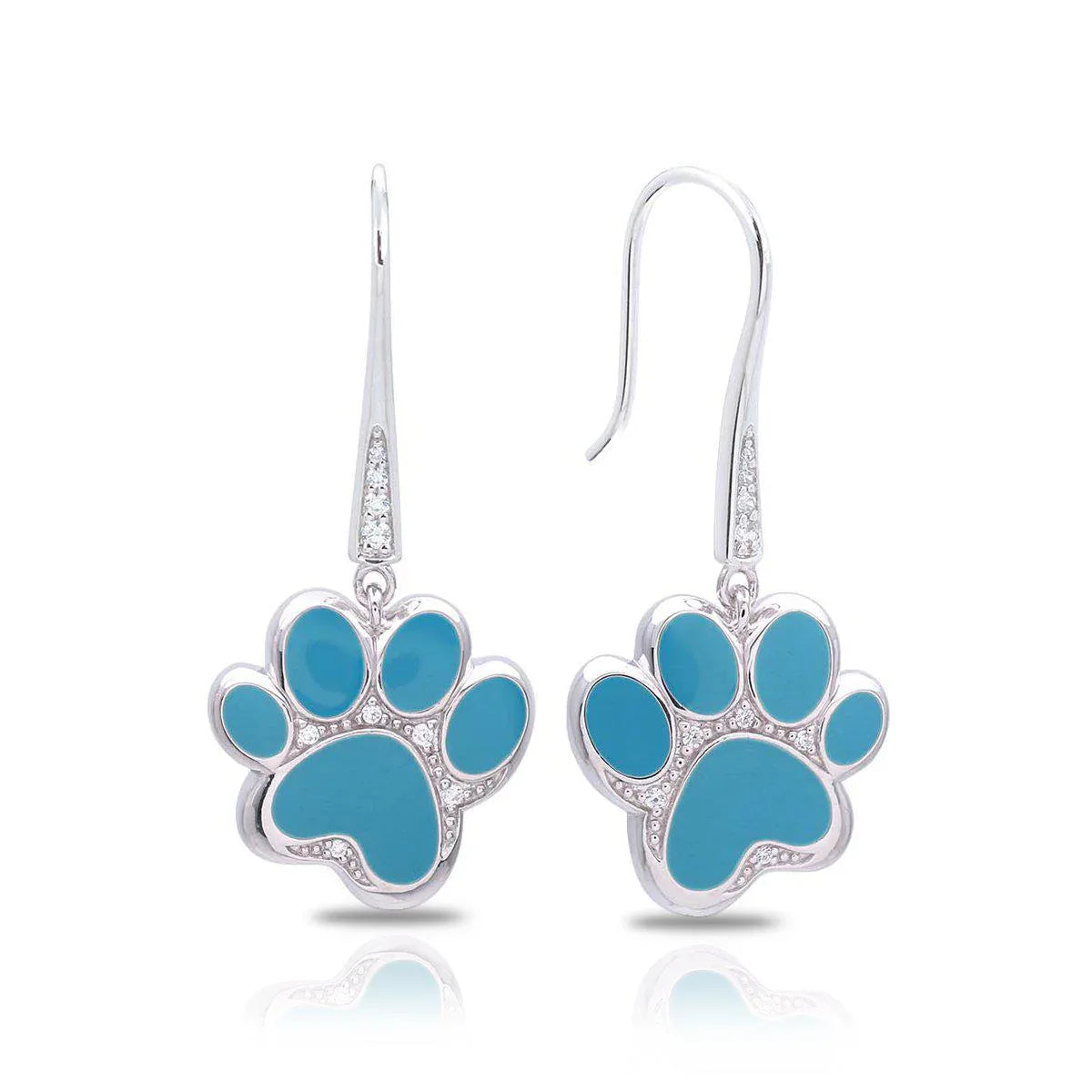 Paw Prints Earrings - Belle Étoile Jewelry - Flyclothing LLC