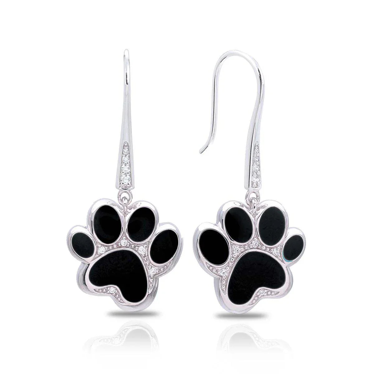 Paw Prints Earrings - Belle Étoile Jewelry - Flyclothing LLC