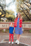 SMU Red Mustang Leggings