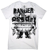 Positano Clothing Danger White V-Neck Shirt - Positano Clothing - Flyclothing LLC