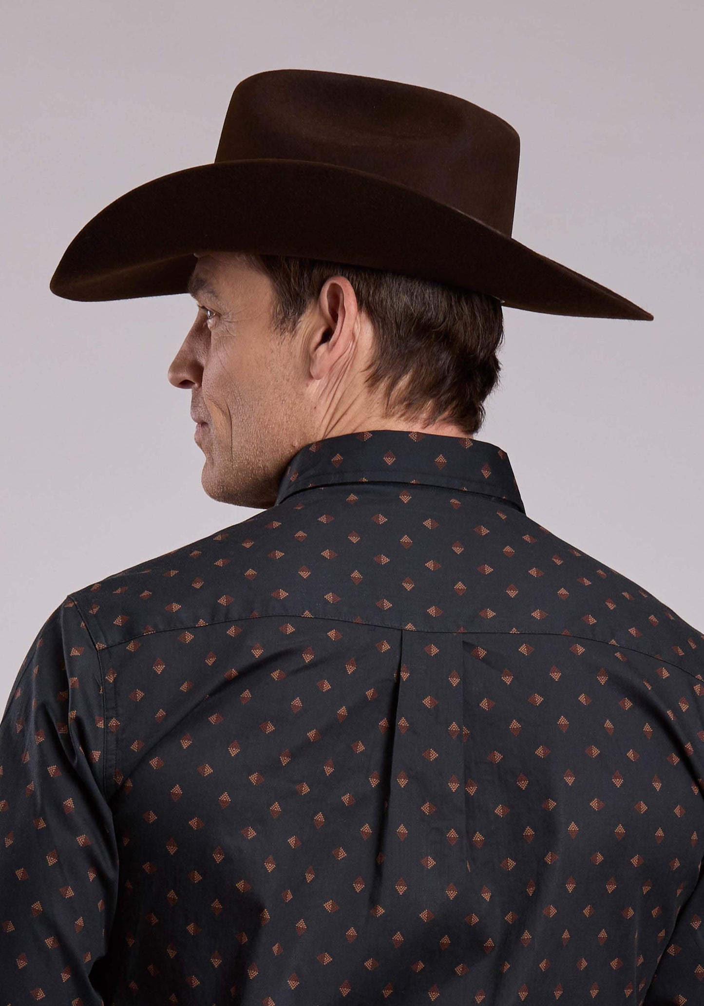 Roper Mens Long Sleeve Snap Aztec Foulard Print Western Shirt - Roper - Flyclothing LLC