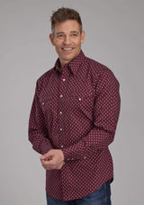 Roper Mens Arrow Print Long Sleeve Snap Western Shirt - Roper - Flyclothing LLC