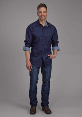 Roper Mens Aztecs Print Long Sleeve Snap Western Shirt - Roper - Flyclothing LLC