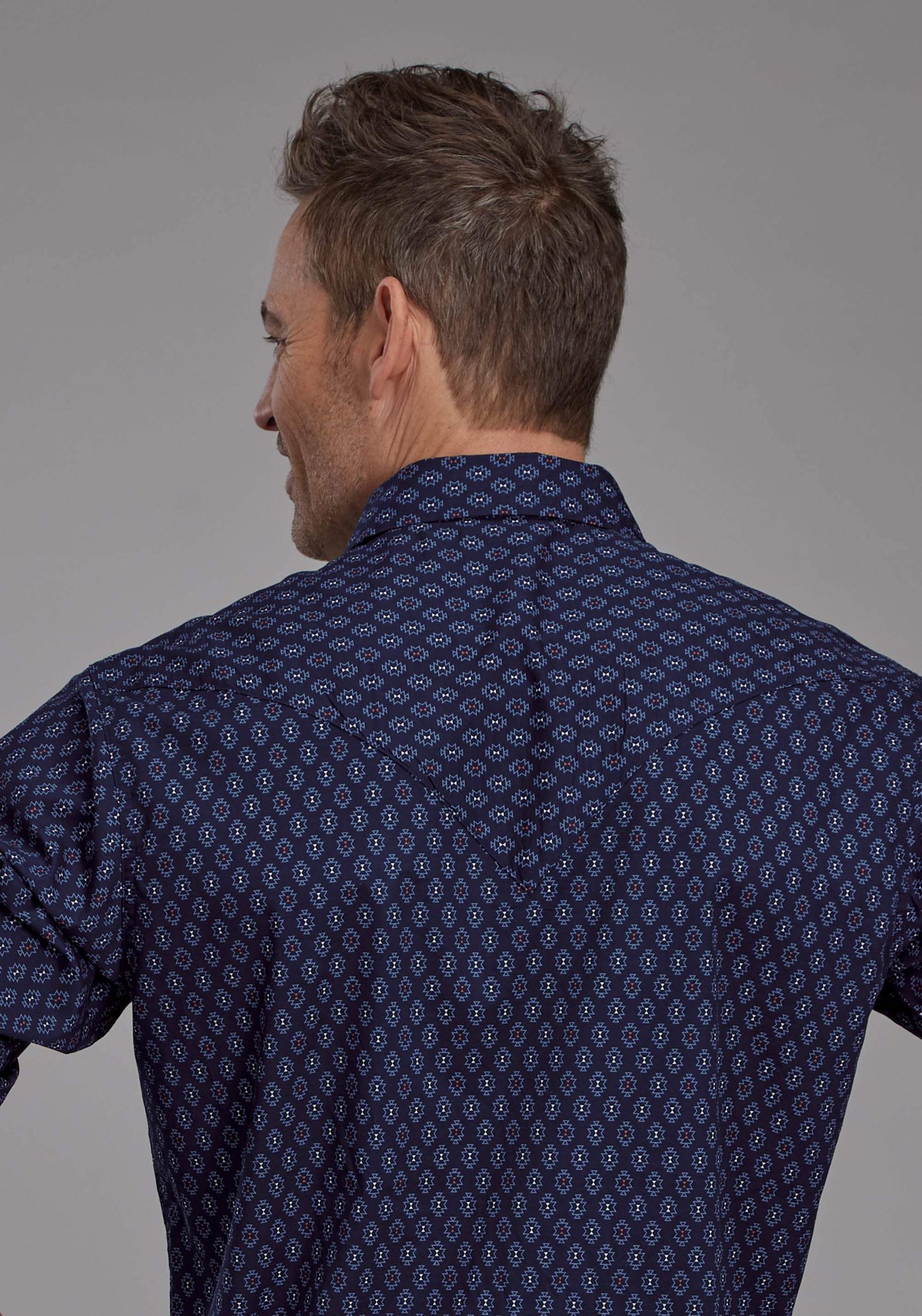 Roper Mens Aztecs Print Long Sleeve Snap Western Shirt - Roper - Flyclothing LLC