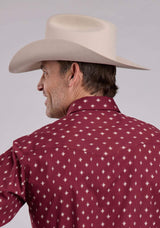 Roper Mens Long Sleeve Snap Mini Aztec Western Shirt - Roper - Flyclothing LLC