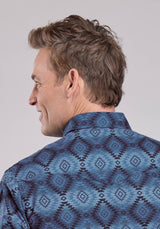 Roper Mens Long Sleeve Snap Aztec Serape Print Western Shirt
