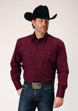 Roper Mens Long Sleeve Snap Four Leaf Foulard Western Shirt - Roper - Flyclothing LLC