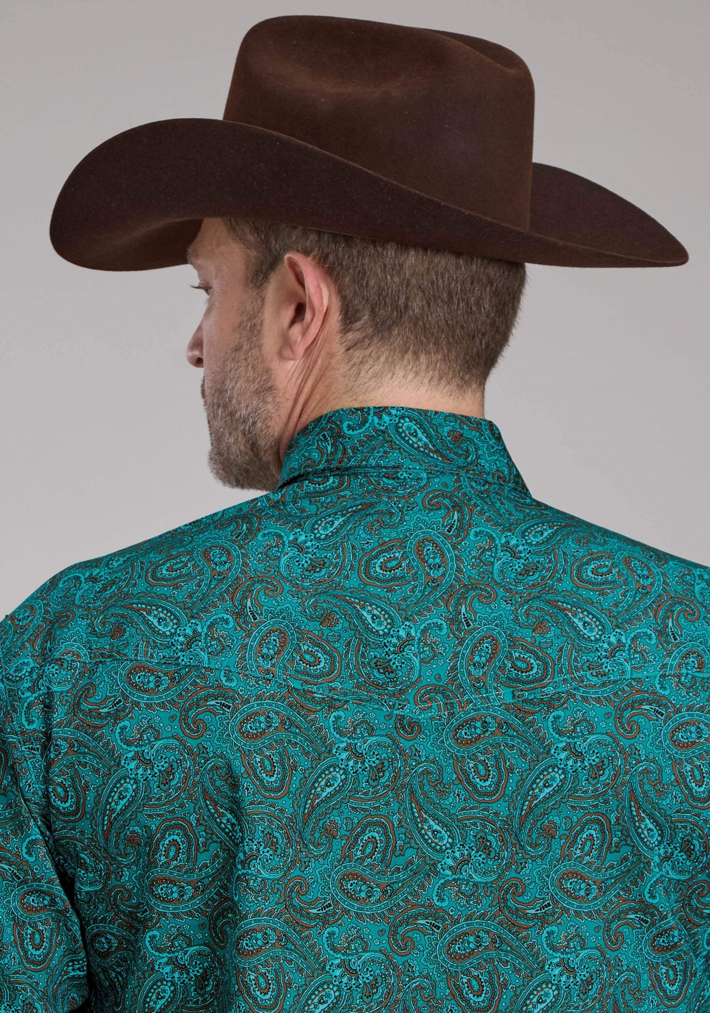 Roper Mens Mallard Paisley Long Sleeve Snap Western Shirt - Roper - Flyclothing LLC