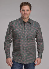 Roper Mens Garnet Foulard Long Sleeve Snap Western Shirt - Roper - Flyclothing LLC